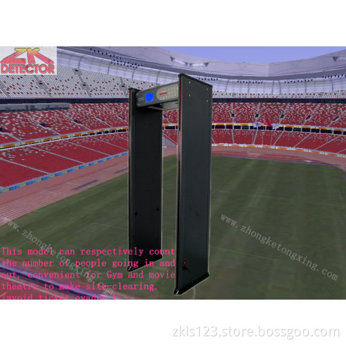 Multi-zones Walk Through Metal Detector, Counting Import& Export Respectively